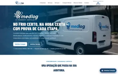 Página do projeto Medlog
