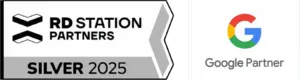 Selos RD Station Partners Silver 2025 e Google Partner